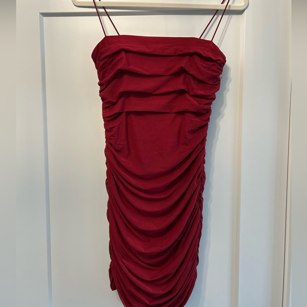 Princess Polly Ruched Red Dress